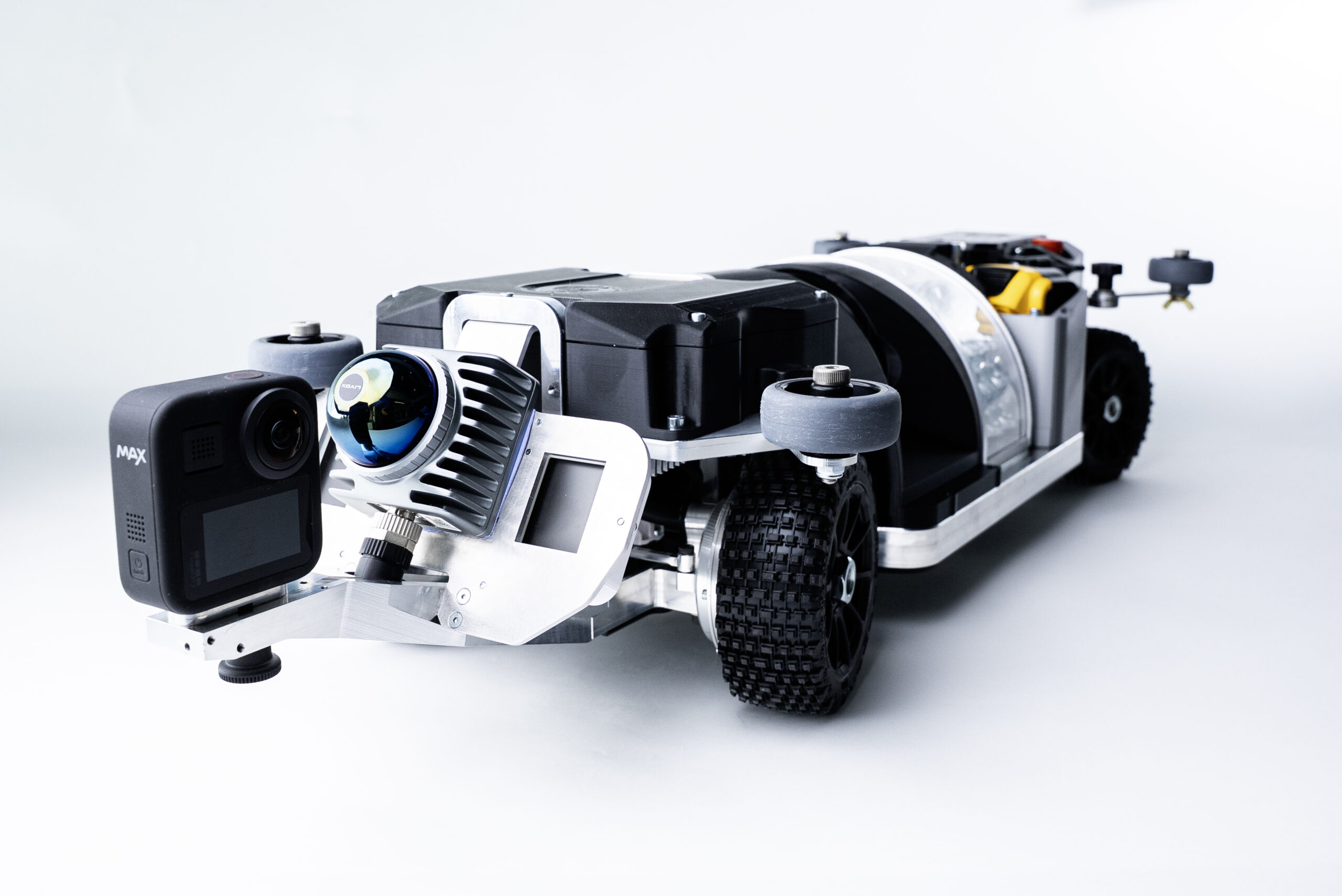 Aerones Crawler Gen 3 — internal blade inspection robot with LiDAR, cameras, and LED system