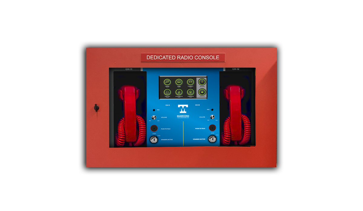 Marconi Technologies CMD-V1 Dedicated Radio Console with 7-inch touchscreen