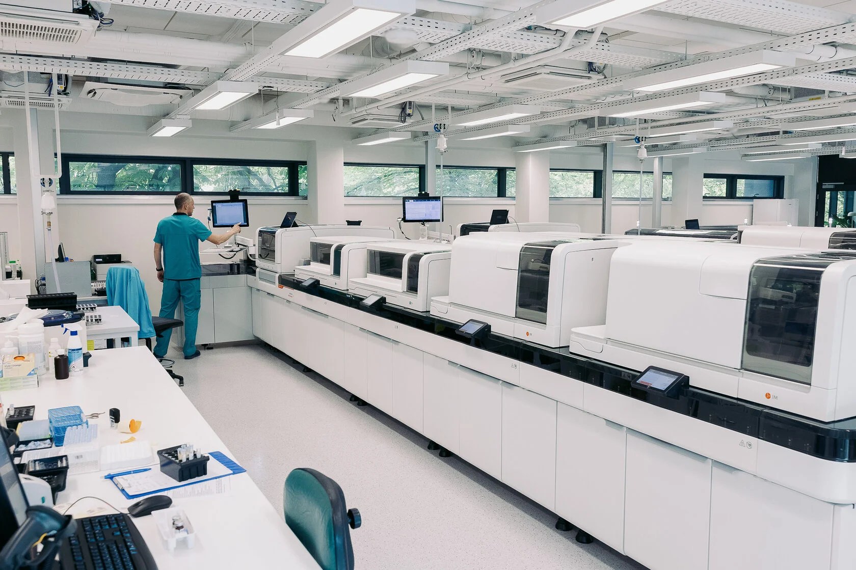 NovaticLab robotic station processing samples at E. Gulbja Laboratory