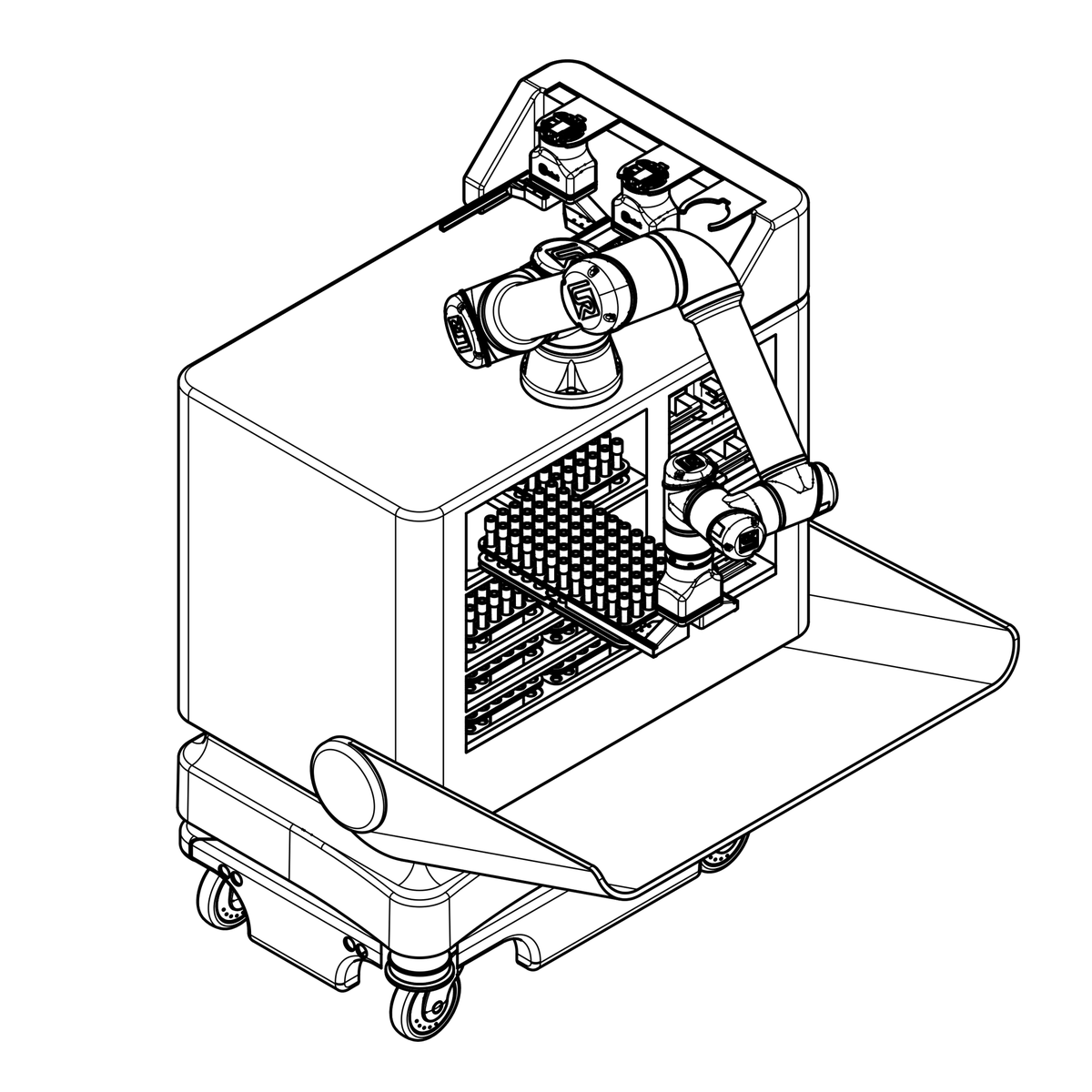 NOVAMove Flex — mobile robot with integrated robotic arm for automated sample handling